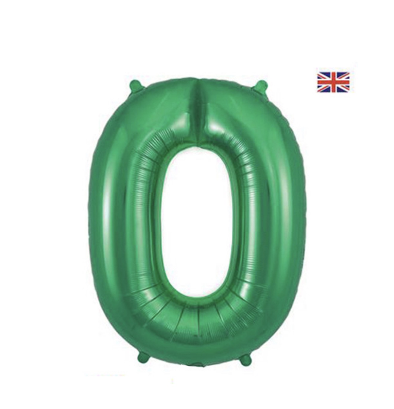 34 inch Oaktree Green Number 0 Foil Balloon