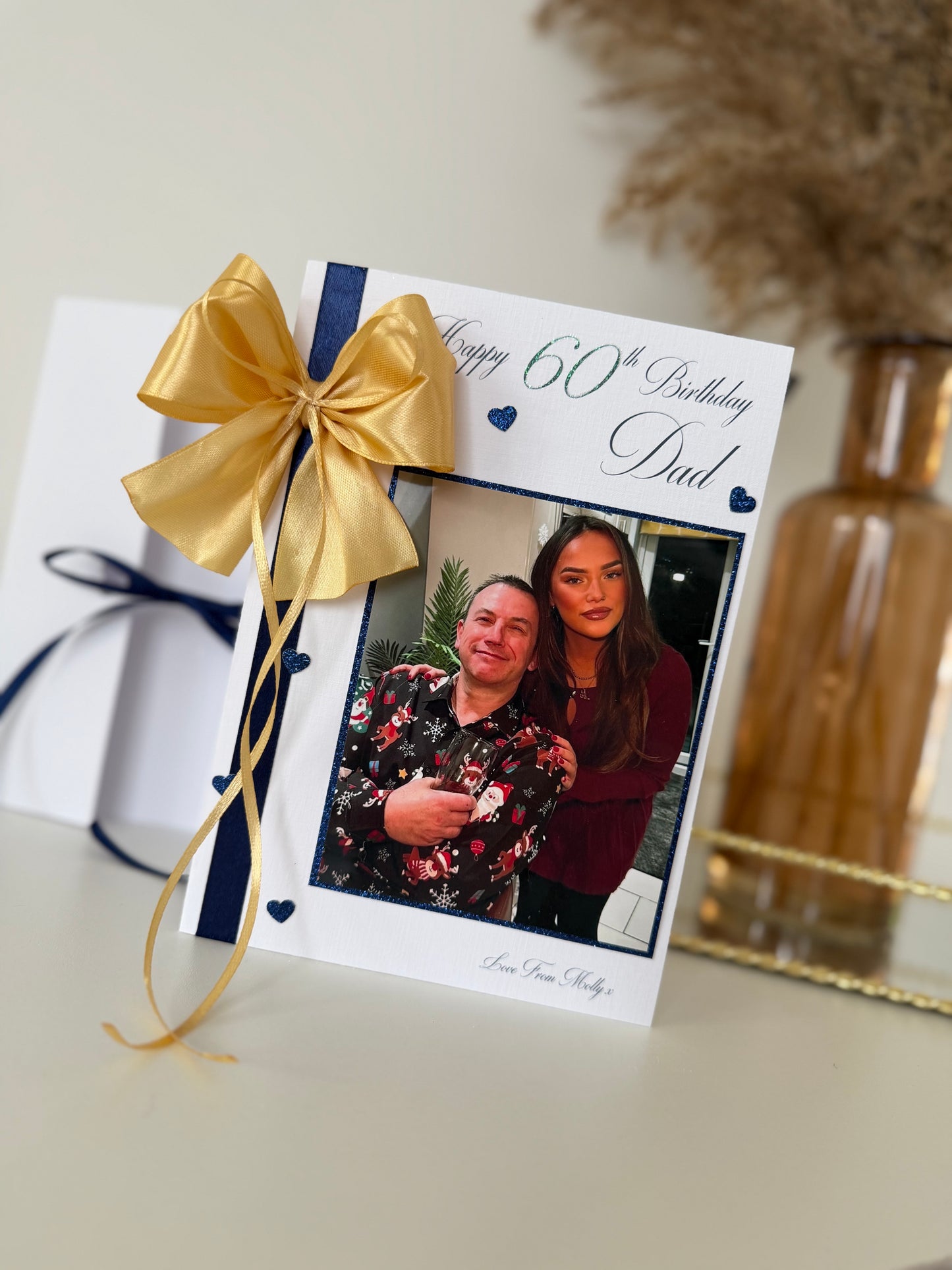 Navy & Gold Card