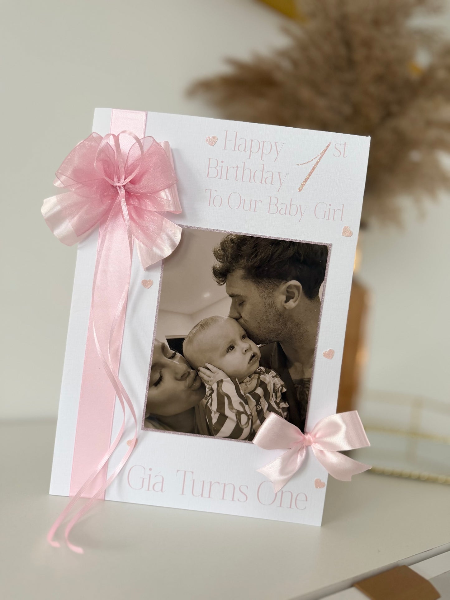 Baby Pink Birthday Card
