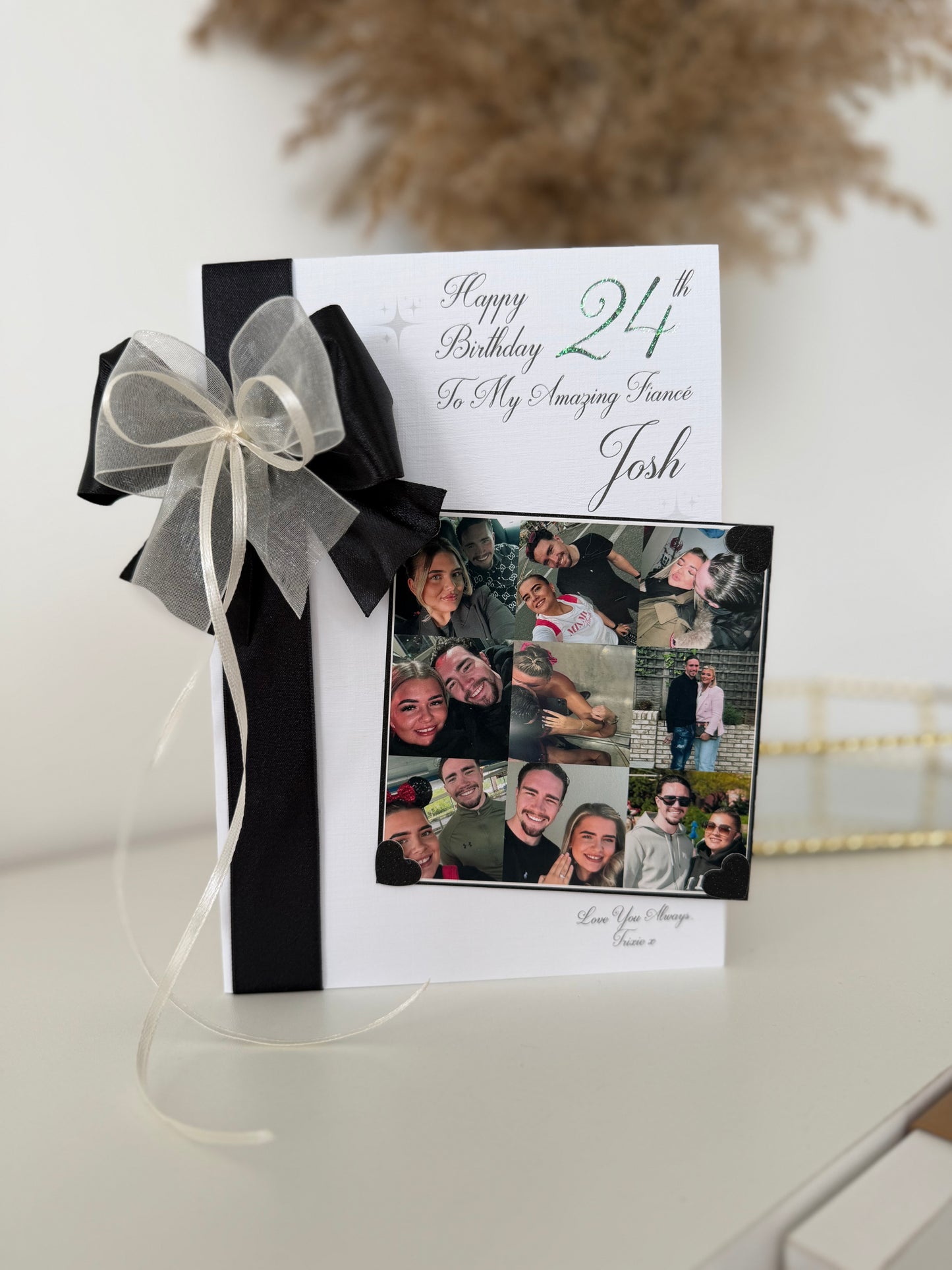 Black & Cream Photo Card