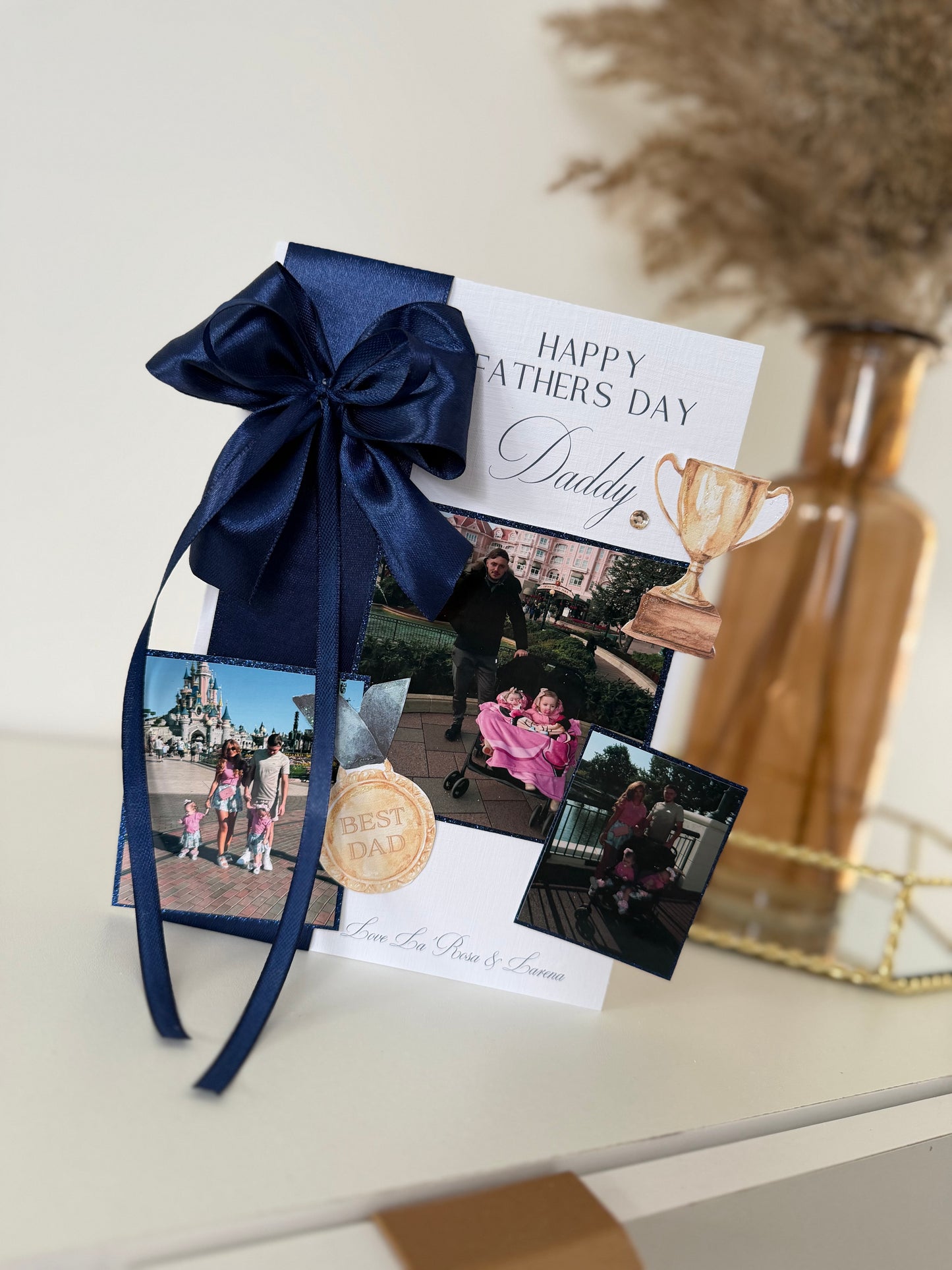 Fathers Day (Daddy) Card - Trophy & Medal