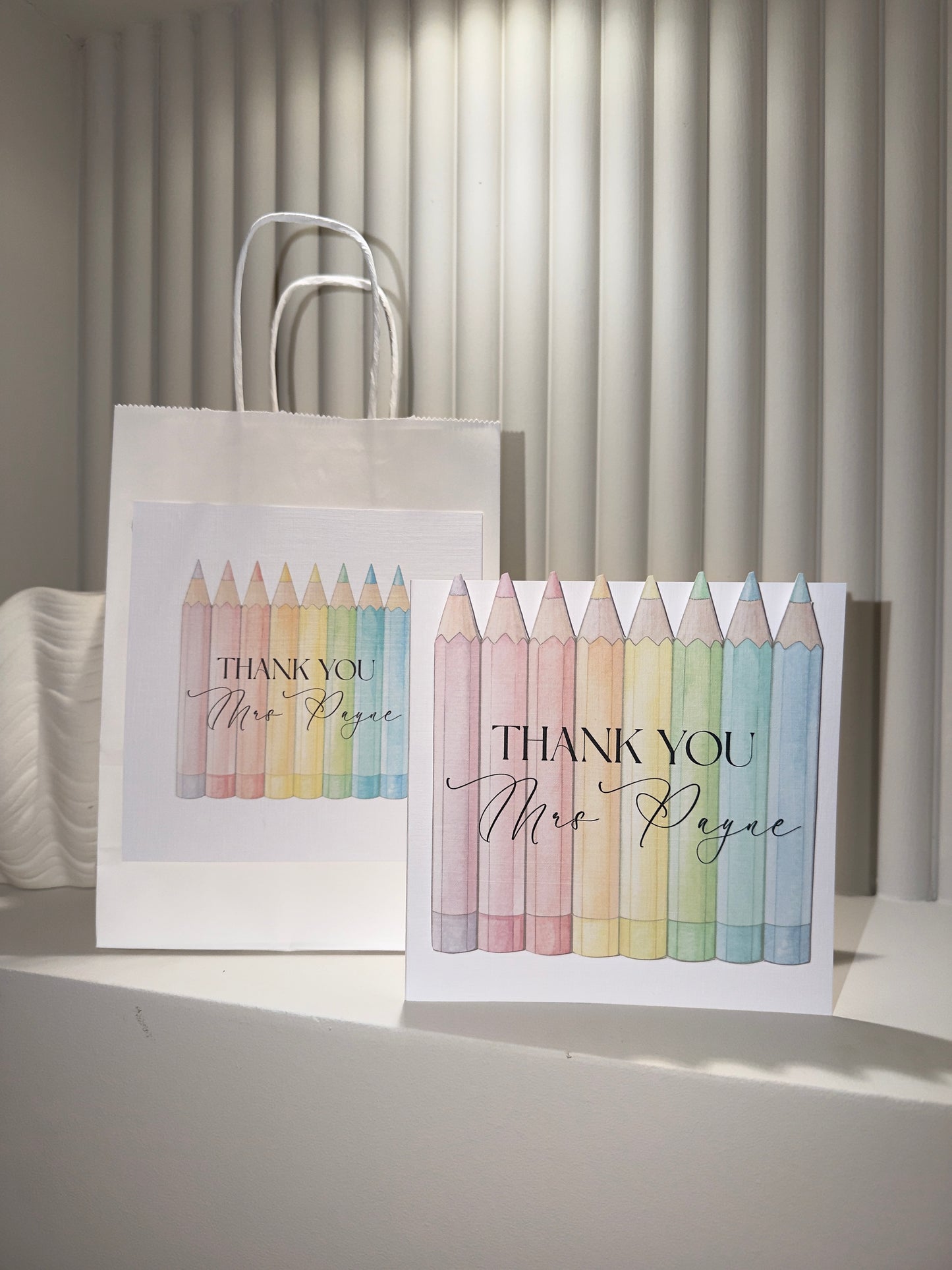3D Thank You Teacher Pencil Card
