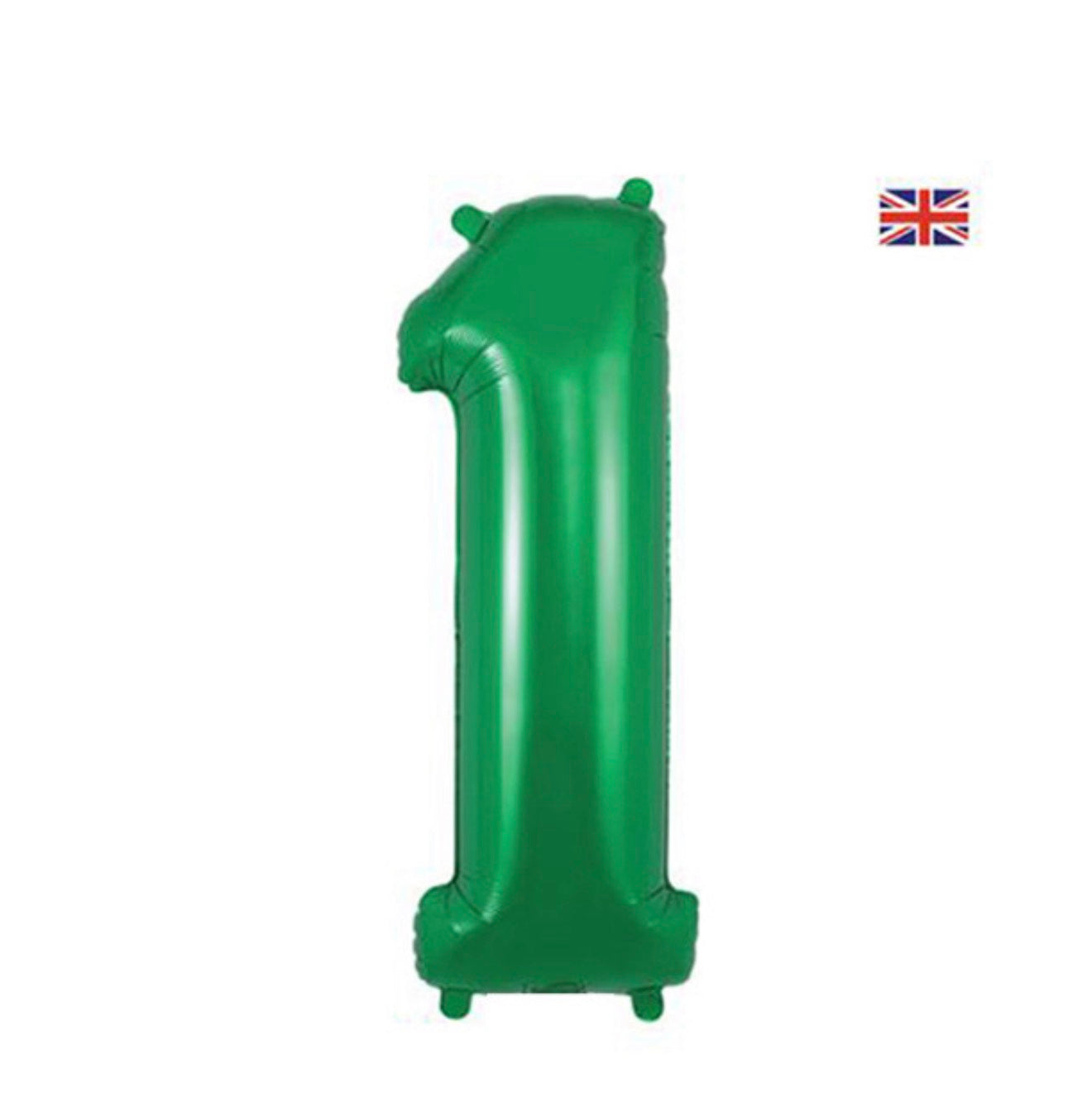 34 inch Oaktree Green Number 1 Foil Balloon