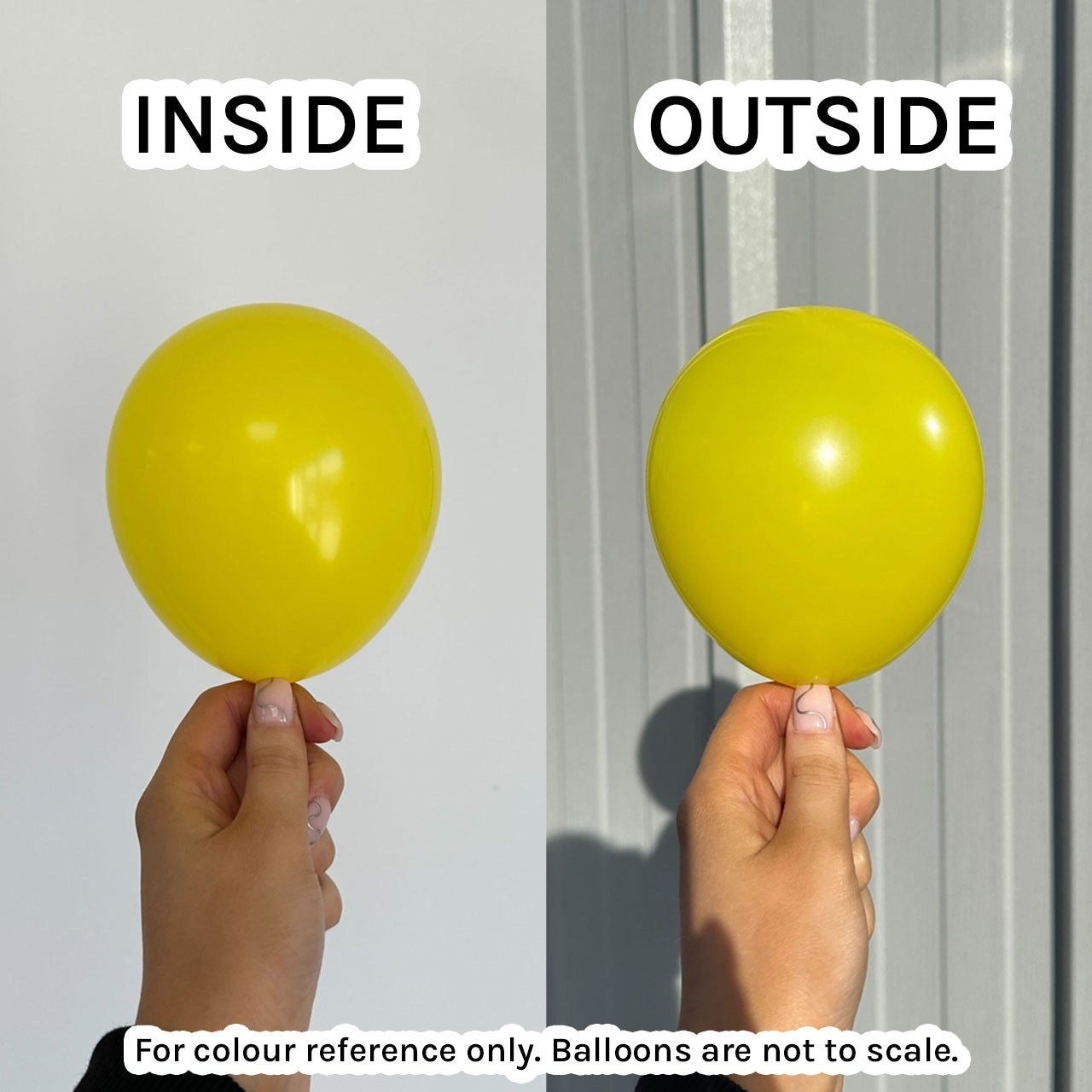 5" Fashion Yellow Sempertex Latex Balloons - 45pc