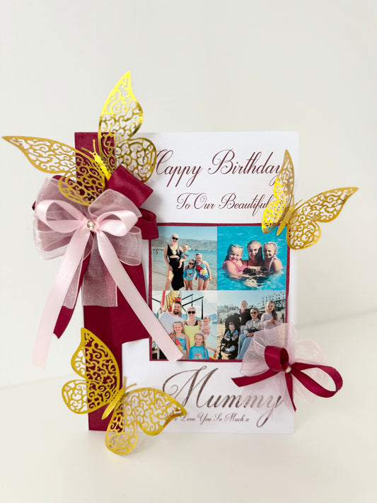 3D Butterfly Card - A5