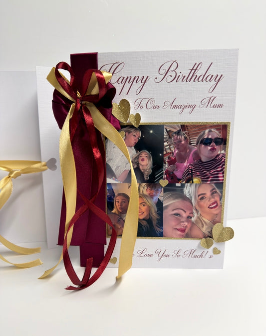 Burgundy & Gold Card