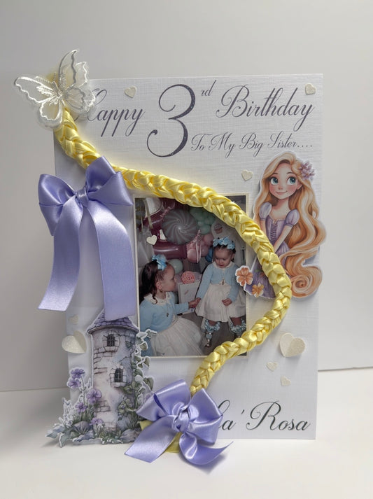 3D Rapunzel Card