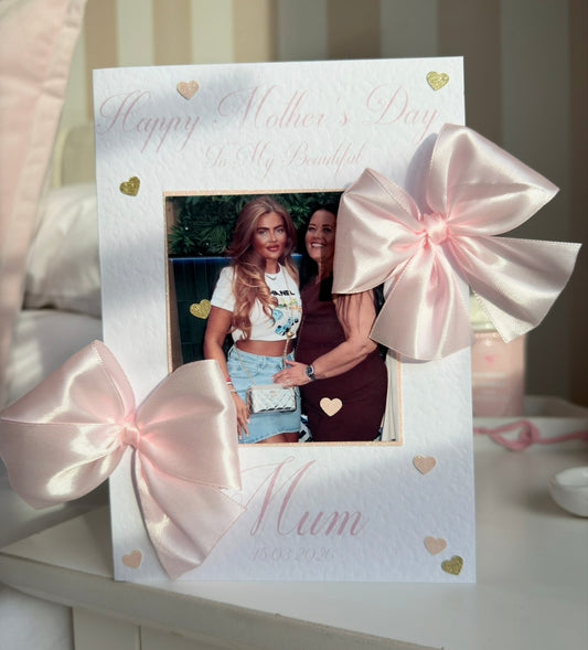 Pink Photo & Ribbon Card