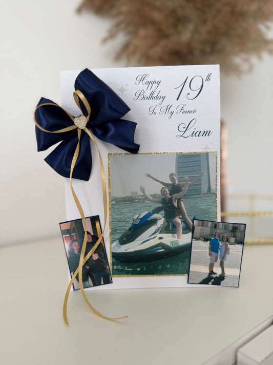 Navy & Gold Card