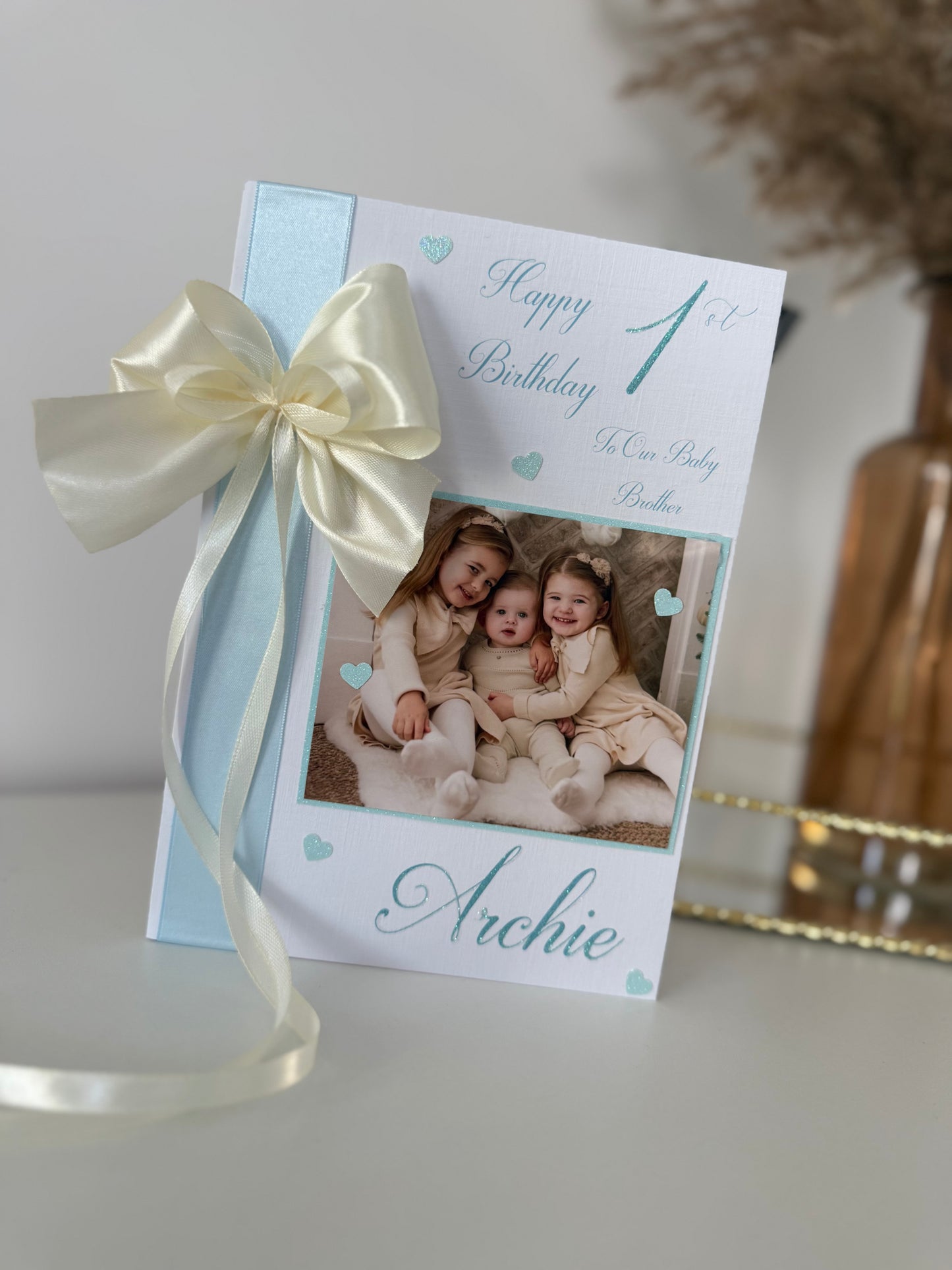 Blue & Cream Card
