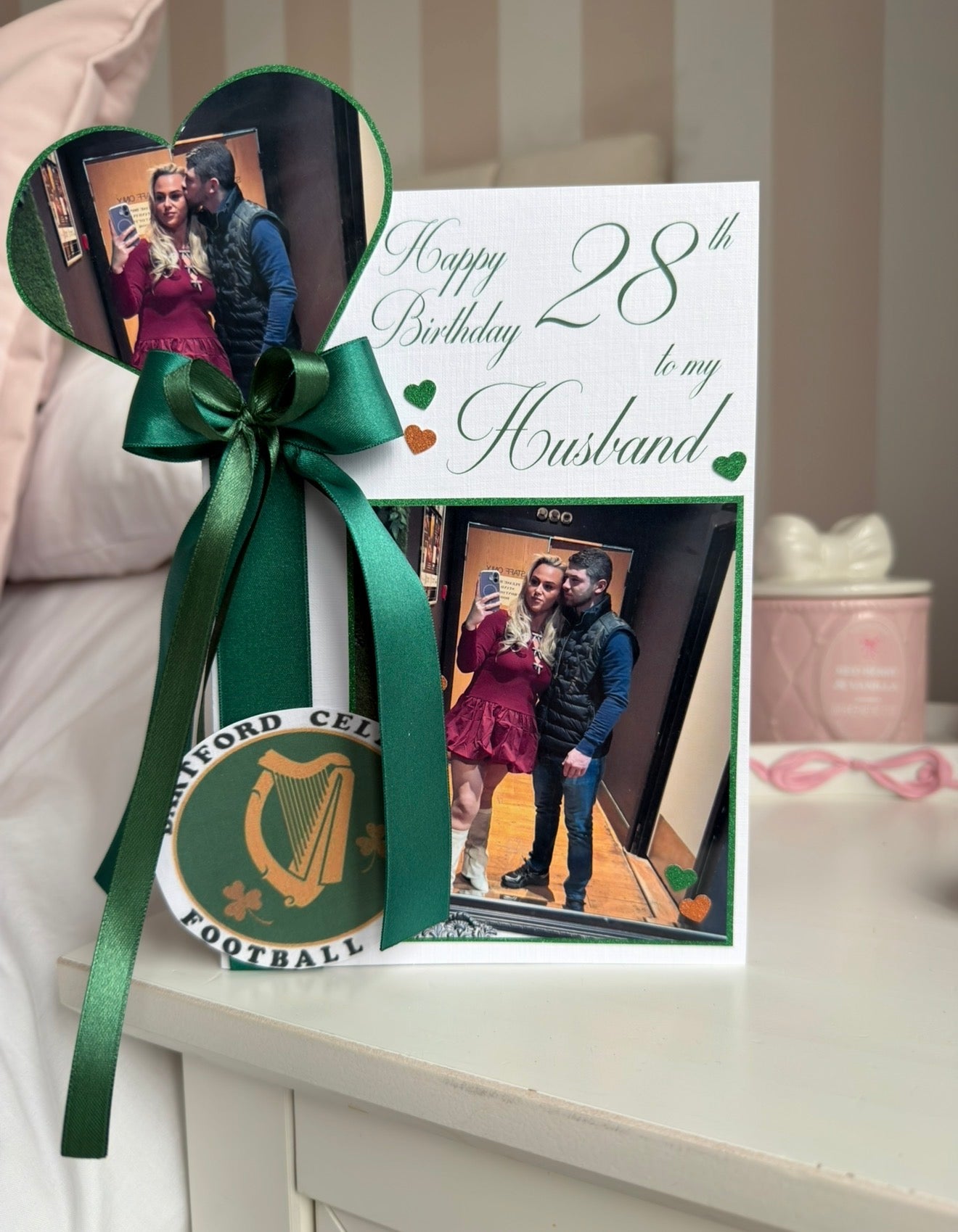 Green Ribbon & Photo Card