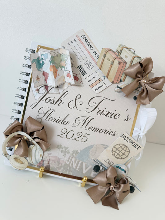 3D Memory Scrapbook - Neutral & Gold