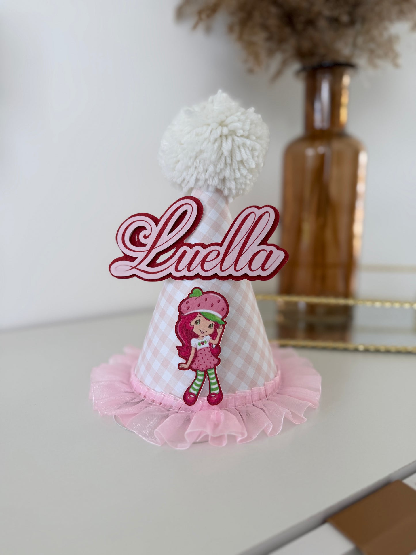 3D Pom Pom Party Hat (Any Theme)