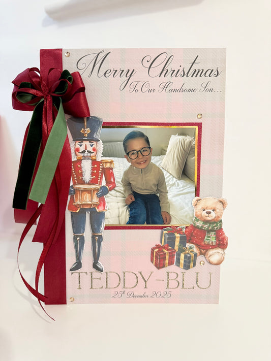 Ralph Teddy & Nutcracker Inspired Christmas Card - A4