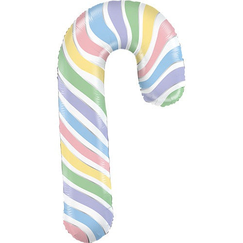 35 inch Pastel Candy Cane Foil Balloon