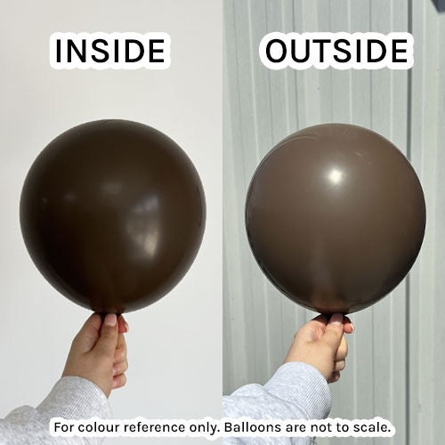 5" Standard Chocolate Brown Kalisan Latex Balloons - 142pc