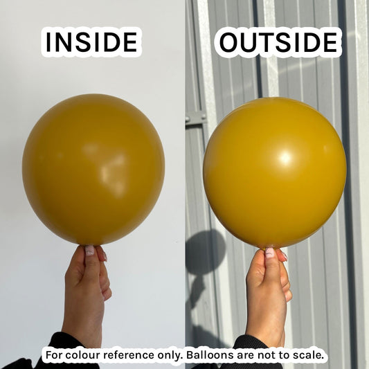 12" Fashion Mustard Sempertex Latex Balloons - 46pc