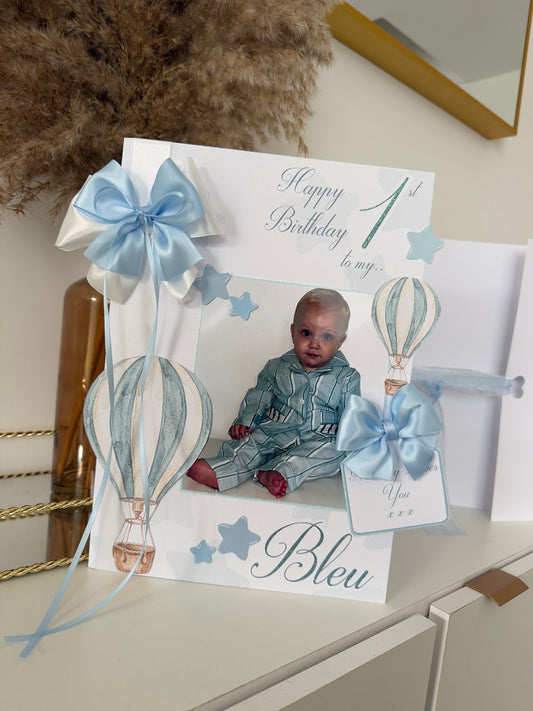 Hot Air Balloon Star Card